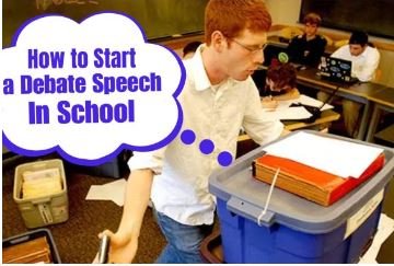 How to Start a Debate Speech in School